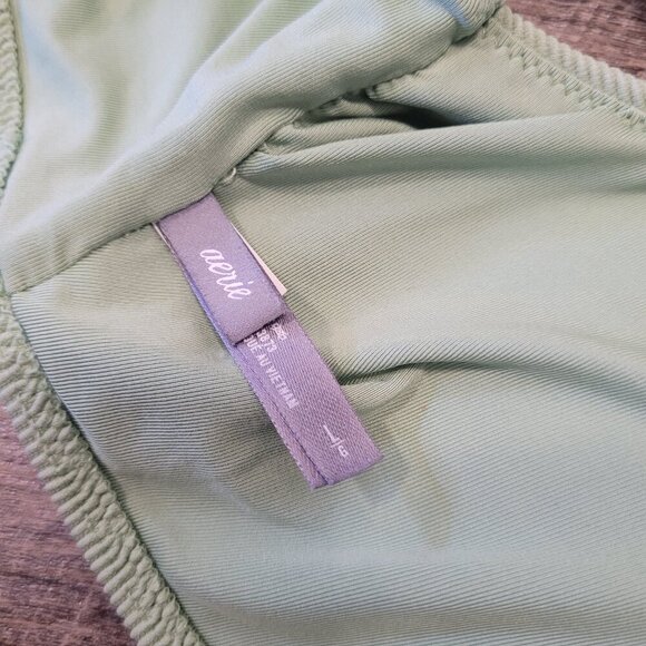 AERIE | Scoop Ribbed Swim Bikini Top | Sz. L - Picture 3 of 5